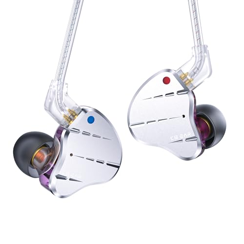 KINBOOFI KBEAR KS10 Ohrmonitore Kopfhörer, professionelle Kabel Ohrhörer Earphone, HiFi Kbear im Ohrmonitor Kopfhörer Musiker Headset IEM Kopfhörer mit abnehmbarem 2 Pin Kabel(Lila, ohne Mikrofon) KINBOOFI KBEAR KS10 Ohrmonitore Kopfhörer, professionelle Kabel Ohrhörer Earphone, HiFi Kbear im Ohrmonitor Kopfhörer Musiker Headset IEM Kopfhörer mit abnehmbarem 2 Pin Kabel(Lila, ohne Mikrofon) von KINBOOFI