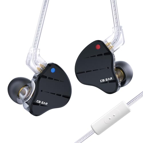 KINBOOFI KBEAR KS10 Ohrmonitore Kopfhörer, professionelle Kabel Ohrhörer Earphone, HiFi Kbear im Ohrmonitor Kopfhörer Musiker Headset IEM Kopfhörer mit abnehmbarem 2 Pin Kabel(Schwarz, mit Mikrofon) KINBOOFI KBEAR KS10 Ohrmonitore Kopfhörer, professionelle Kabel Ohrhörer Earphone, HiFi Kbear im Ohrmonitor Kopfhörer Musiker Headset IEM Kopfhörer mit abnehmbarem 2 Pin Kabel(Schwarz, mit Mikrofon) von KINBOOFI