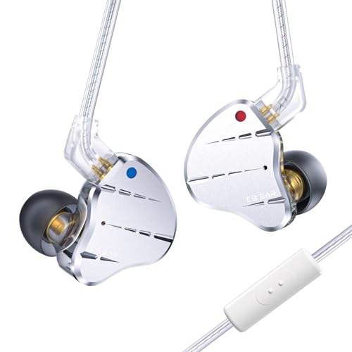 KINBOOFI KBEAR KS10 Ohrmonitore Kopfhörer, professionelle Kabel Ohrhörer Earphone, HiFi Kbear im Ohrmonitor Kopfhörer Musiker Headset IEM Kopfhörer mit abnehmbarem 2 Pin Kabel(Silber, mit Mikrofon) KINBOOFI KBEAR KS10 Ohrmonitore Kopfhörer, professionelle Kabel Ohrhörer Earphone, HiFi Kbear im Ohrmonitor Kopfhörer Musiker Headset IEM Kopfhörer mit abnehmbarem 2 Pin Kabel(Silber, mit Mikrofon) von KINBOOFI