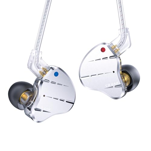KINBOOFI KBEAR KS10 Ohrmonitore Kopfhörer, professionelle Kabel Ohrhörer Earphone, HiFi Kbear im Ohrmonitor Kopfhörer Musiker Headset IEM Kopfhörer mit abnehmbarem 2 Pin Kabel (Silber, ohne Mikrofon) KINBOOFI KBEAR KS10 Ohrmonitore Kopfhörer, professionelle Kabel Ohrhörer Earphone, HiFi Kbear im Ohrmonitor Kopfhörer Musiker Headset IEM Kopfhörer mit abnehmbarem 2 Pin Kabel (Silber, ohne Mikrofon) von KINBOOFI