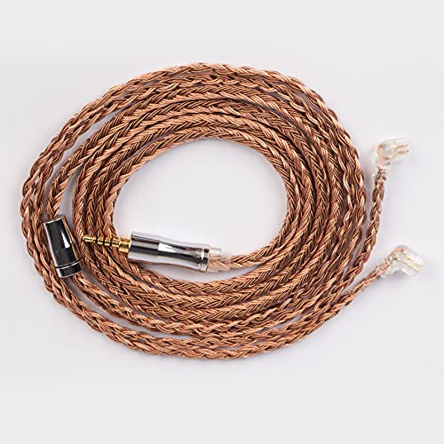 KINBOOFI KBEAR Kopfhörerkabel, 24-adrig, 5N sauerstofffreies Kupferdraht, Verbesserung des Klangs, Kopfhörer-Ersatzkabel für ZSN Pro ZS10 Pro ZSX ZST X (2,5 mm, QDC) von KINBOOFI