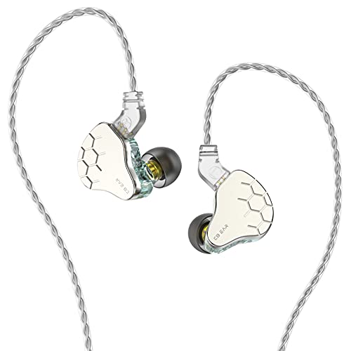 KINBOOFI KBEAR Lark In-Ear-Kopfhörer, Gehäuse aus Zinklegierung und PC-Hohlraum 1BA 1DD Hybrid Balance Armature mit dynamischer Geräuschunterdrückung In-Ear-Monitore (Grün, kein Mikrofon) von KINBOOFI