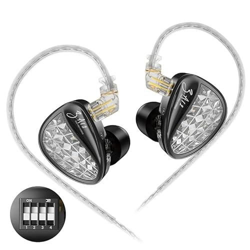 KINBOOFI KZ ZA12 In-Ear-Kopfhörer, 2DD und 4BA Hybrid-In-Ear-Monitore, 4-stufiger Tuning-Schalter, IEM-Kopfhörer, leistungsstarker bassbetriebener Sound, geräuschisolierende kabelgebundene Kopfhörer KINBOOFI KZ ZA12 In-Ear-Kopfhörer, 2DD und 4BA Hybrid-In-Ear-Monitore, 4-stufiger Tuning-Schalter, IEM-Kopfhörer, leistungsstarker bassbetriebener Sound, geräuschisolierende kabelgebundene Kopfhörer von KINBOOFI