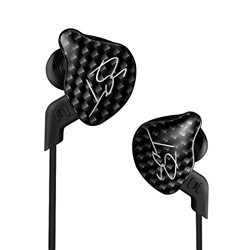 KINBOOFI KZ ZST In-Ear-Kopfhörer, Farbausgewogene Hybrid-Dual-Treiber-Kopfhörer, HiFi-Ohrhörer Bass-Headset In-Ear-Kopfhörer (schwarz, ohne Mikrofon) von KINBOOFI