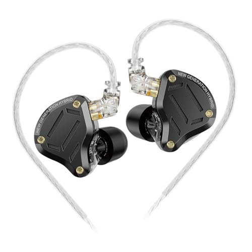 KZ ZS10 Pro 2 In-Ear-Monitor-Kopfhörer, 4-Stufen-Tuning-Schalter, Kopfhörer mit mehreren Treibern, verbesserte 1DD+4BA Gaming-Ohrhörer mit Kabel und 2PIN Kabel für Audiophile (schwarz, ohne Mikrofon) KZ ZS10 Pro 2 In-Ear-Monitor-Kopfhörer, 4-Stufen-Tuning-Schalter, Kopfhörer mit mehreren Treibern, verbesserte 1DD+4BA Gaming-Ohrhörer mit Kabel und 2PIN Kabel für Audiophile (schwarz, ohne Mikrofon) von KINBOOFI