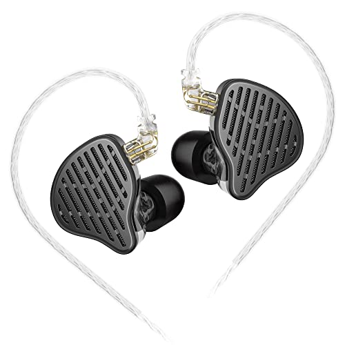 KZ X HBB PR2 IEM Kopfhörer, In-Ear-Monitor-Kopfhörer, 13,2 mm planarer magnetischer Treiber, In-Ear-Kopfhörer, HiFi-IEM-Kopfhörer mit abnehmbarem 2-Pin-Kabel für Musiker (Mattschwarz, kein Mikrofon) KZ X HBB PR2 IEM Kopfhörer, In-Ear-Monitor-Kopfhörer, 13,2 mm planarer magnetischer Treiber, In-Ear-Kopfhörer, HiFi-IEM-Kopfhörer mit abnehmbarem 2-Pin-Kabel für Musiker (Mattschwarz, kein Mikrofon) von KINBOOFI