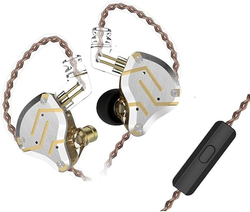 Kinboofi KZ ZS10 Pro IEM in Ear Monitor, 4BA 1DD KZ Kopfhörer Multi Driver in Ear Kopfhörer IEM, KZ Kopfhörer, auf Bühnenmonitor für Sänger Gitarristen Trommel von KINBOOFI