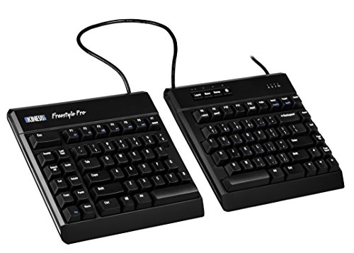KINESIS Freestyle Pro geräuscharme, ergonomische Geteilte mechanische Tastatur (Cherry MX Silent rote Schalter) von KINESIS