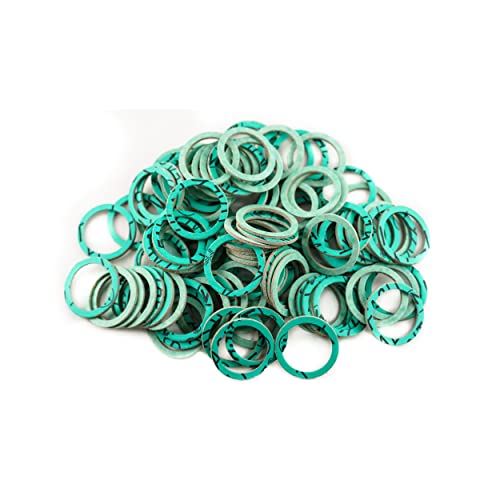 KINETICS LINE Fiber Flachdichtung 1 Zoll Normal (30 x 24 x 2 mm) 100 Stück Sanitär, Heizung, Klima, Lüftung, Rohrleitungs und Garten (bis zu 180°C) von KINETICS LINE