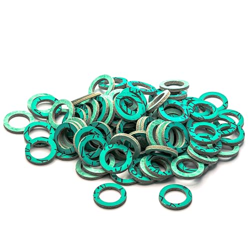 KINETICS LINE Fiber Flachdichtung 3/4 Zoll Spezial (24 x 16 x 3 mm) 100 Stück Sanitär, Heizung, Klima, Lüftung, Rohrleitungs und Garten (bis zu 180°C) von KINETICS LINE