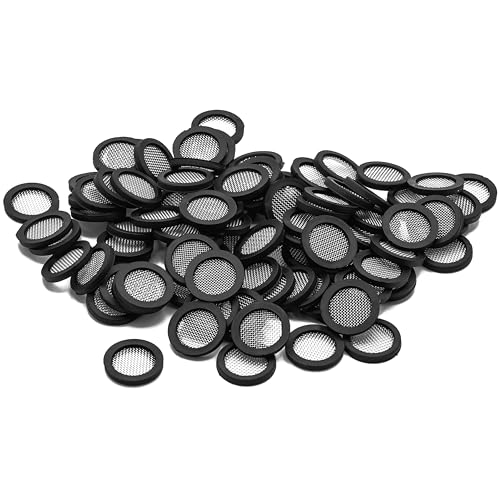 KINETICS LINE Filter Flachdichtung 1/2 Zoll (18 x 14.5 x 2.5 mm)100 Stück Siebdichtung für Wasserinstallationen, Kühlsysteme, Heizungsanlagen, Haushaltsgeräte, Industrie (von -60°C bis +135°C) von KINETICS LINE