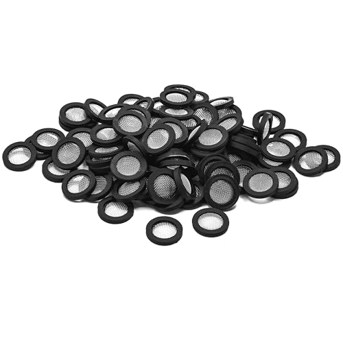 KINETICS LINE Filter Flachdichtung 3/4 Zoll (24 x 17.5 x 3.2 mm) 100 Stück Siebdichtung für Wasserinstallationen, Kühlsysteme, Heizungsanlagen, Haushaltsgeräte, Industrie (von -60°C bis +135°C) von KINETICS LINE