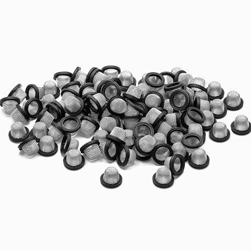 KINETICS LINE Filter Flachdichtung 3/8 Zoll (15 x 10 x 1.8mm) 100 Stück Bump-Netz Siebdichtung für Wasserinstallationen, Kühlsysteme, Heizungsanlagen, Haushaltsgeräte, Industrie (von -60°C bis +135°C) von KINETICS LINE