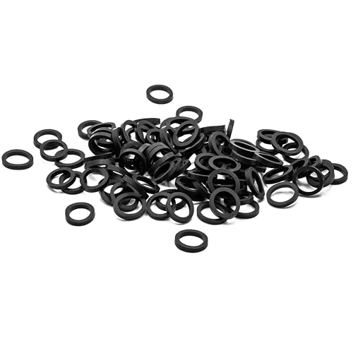 KINETICS LINE Gummi Flachdichtung 1/2 Zoll (18.5 x 14 x 3mm) 100 Stück Sanitär, Klima, Lüftung, Rohrleitungs und Garten (von -40°C bis 110°C) von KINETICS LINE