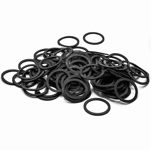 KINETICS LINE Gummi Flachdichtung 1 1/2 Zoll (44 x 36 x 2 mm) 100 Stück Sanitär, Klima, Lüftung, Rohrleitungs und Garten (von -20°C bis 70°C) von KINETICS LINE