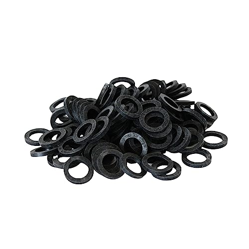 KINETICS LINE Gummi Flachdichtung 3/8 Zoll (14.5 x 10 x 2 mm) 100 Stück Sanitär, Klima, Lüftung, Rohrleitungs und Garten (von -40°C bis 110°C) von KINETICS LINE