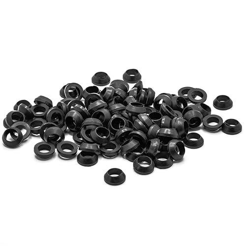 KINETICS LINE Konusdichtungen 1/2 Zoll (12 mm Loch Durchmesser) 100 Stück PVC Keildichtung für Rohrverbindungen, Rohrleitungen und Armaturen, Sanitär-Systemen, Entwässerungs (-15°C bis 60°C) von KINETICS LINE