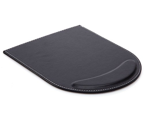 KINGFOM™ Mauspad mit Handauflage, Leder (schwarz) von KINGFOM