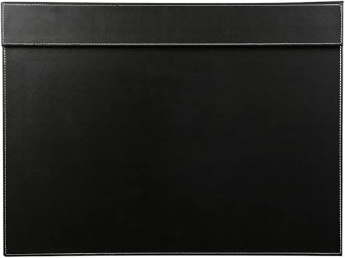 KINGFOM Schreibtischunterlage PU Leder Schreibtisch Unterlage, Schwarz Schreibunterlage/Schreibtisch Unterlegmatte/Tischunterlage Schreibtisc (Schwarz-A005) von KINGFOM