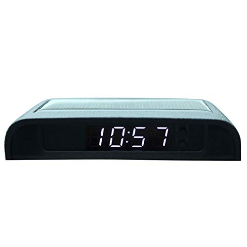 Auto Digitaluhr, Solarbetrieben Uhr Mit Eingebauter Batterie, Fahrzeug Armaturenbrett Uhr, Autodekoration Elektronisches Zubehör Auto Digitaluhr, Solarbetrieben Uhr Mit Eingebauter Batterie, Fahrzeug Armaturenbrett Uhr, Autodekoration Elektronisches Zubehör von KINGGOO