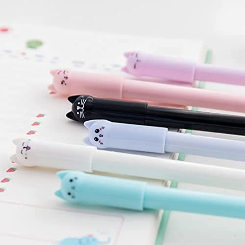 KINGGOO 6 Teile/Satz Kawaii Cartoon Cat Gel Stift Für Mädchen Geschenk Schreibwaren Nette Schreibgriffe Pens Nizza Büro Schulbedarf KINGGOO 6 Teile/Satz Kawaii Cartoon Cat Gel Stift Für Mädchen Geschenk Schreibwaren Nette Schreibgriffe Pens Nizza Büro Schulbedarf von KINGGOO