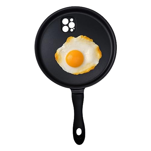 KINGMINOS Funny Fried Cooking Egg Silikon Phone Case, Frying Pan Creative Case für iPhone 15 14 13 12 11 Pro Max X XS XR Silbergrau, Stoßdämpfend, Glänzend, Eier in der Pfanne, Küchen-Theme KINGMINOS Funny Fried Cooking Egg Silikon Phone Case, Frying Pan Creative Case für iPhone 15 14 13 12 11 Pro Max X XS XR Silbergrau, Stoßdämpfend, Glänzend, Eier in der Pfanne, Küchen-Theme von KINGMINOS