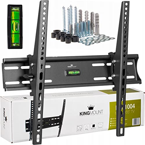 Wandhalterung verstellbar vom Fernseher 23-65 Zoll, TV-Aufhänger 45KG flach und gebogen KG-1004 KingMount Wandhalterung verstellbar vom Fernseher 23-65 Zoll, TV-Aufhänger 45KG flach und gebogen KG-1004 KingMount von KINGMOUNT