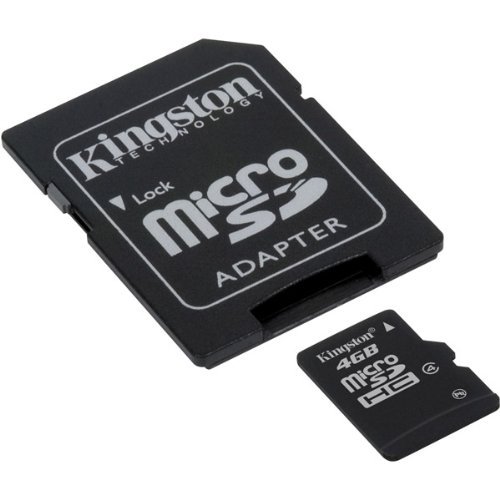 Professional Kingston 4GB MicroSDHC Card for ICEMOBILE Apollo Smartphone with custom formatting and Standard SD Acapter. (Class 4) von KINGSTON