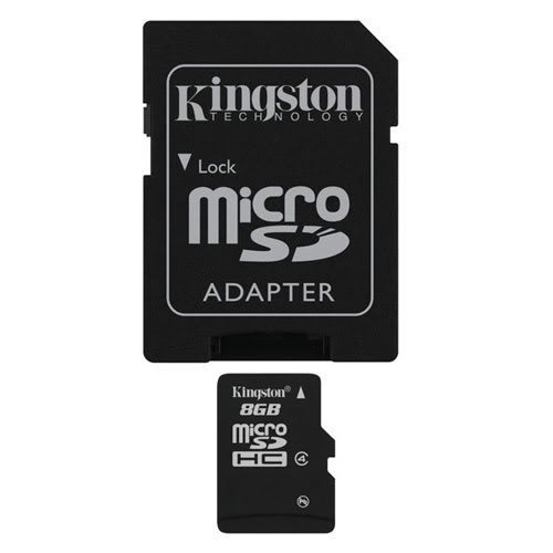 Professional Kingston 8GB MicroSDHC Card for LG Pecan Smartphone with custom formatting and Standard SD Acapter. (Class 4) von KINGSTON