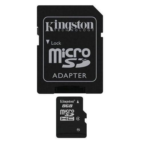 Professional Kingston 8GB MicroSDHC Card for Micromax A88 Canvas Music Smartphone with custom formatting and Standard SD Acapter. (Class 4) von KINGSTON