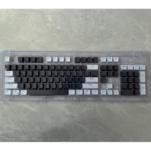 106 Tasten grau rot Tastenkappen PBT Spezialtastenkappe Hintergrundbeleuchtung zweifarbige mechanische Tastatur Keycaps 61/104 von KINHA