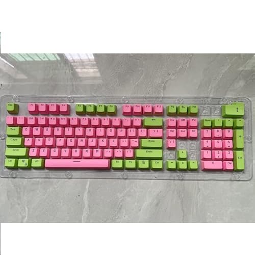 106 Tasten grau rot Tastenkappen PBT Spezialtastenkappe Hintergrundbeleuchtung zweifarbige mechanische Tastatur Keycaps 61/104 von KINHA