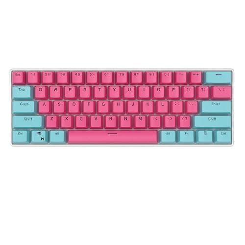 61 Tasten PBT Tastenkappen, zweifarbiges Spritzguss, OEM, mechanische Tastatur, Keycap für RK61, SK61, GK61, K617, allgemeine Gamer-Tastatur von KINHA