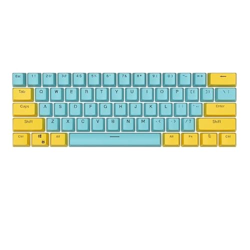 61 Tasten PBT Tastenkappen, zweifarbiges Spritzguss, OEM, mechanische Tastatur, Keycap für RK61, SK61, GK61, K617, allgemeine Gamer-Tastatur von KINHA