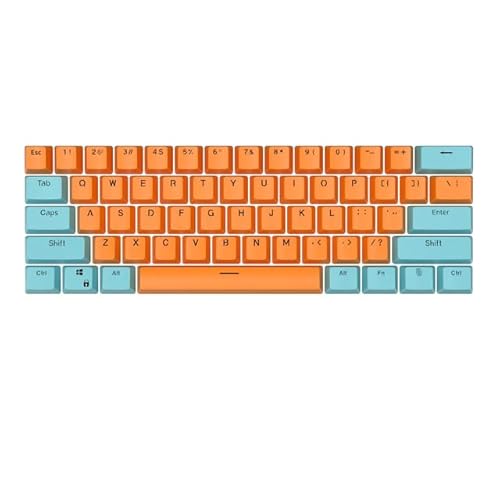 61 Tasten PBT Tastenkappen, zweifarbiges Spritzguss, OEM, mechanische Tastatur, Keycap für RK61, SK61, GK61, K617, allgemeine Gamer-Tastatur von KINHA