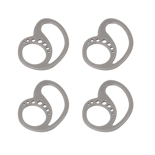 Ohrbügel für In-Ear-Kopfhörer, KINHARD 4 Stück Graue Silikonspitzen, Hautfreundlich, Antiallergisch, Sturz- und Staubfest, Ohrhörer-Haltebänder Verschiedene Modelle von KINHARD