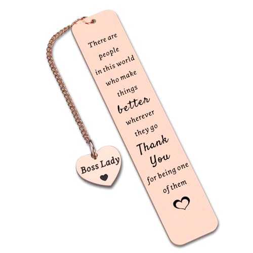 Appreciation Bookmark Gifts for Boss Lady Boss Day Gifts for Female Boss Leader Manager Supervisor PM, Thank You Gifts for Work Friend Bestie Women Birthday Retirement Promotion Coworker Leaving Gift von KINMES