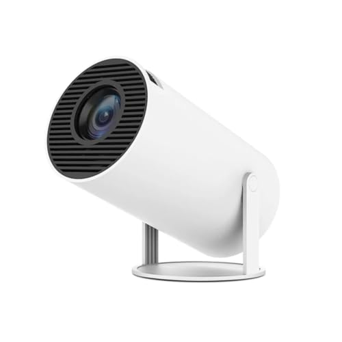KINMRIS 4K Beamer Projektor Android 11 WiFi6 H713 200ANSI BT5.0 1080P Dual WiFi 180Grad Kippfunktion,130 Zoll Bildschirm Heimkino Outdoor tragbar Beamer für Phone/PC/Lap/TV Stick von KINMRIS