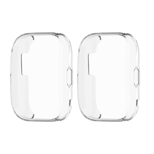 KINOEHOO 2 Pack Displayschutz Kompatibel mit Amazfit Bip 5 TPU Hülle Schutz Case Schutzhülle Cover.(transparent+transparent) von KINOEHOO