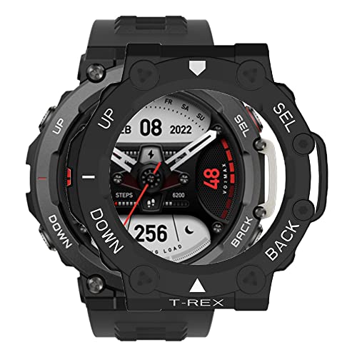 KINOEHOO Schutzhülle Kompatibel für Amazfit T-Rex 2 Hüllen Protector Cover Case Schutz Hülle Bumper Shell.(Schwarz und weiß) von KINOEHOO