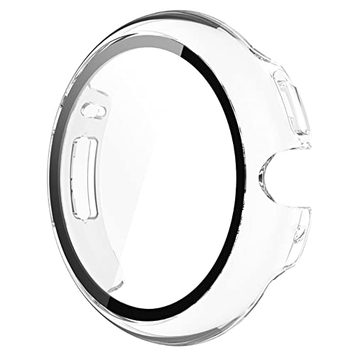 KINOEHOO Schutzhülle mit Glas Displayschutz Kompatibel mit Google Pixel Watch Hülle Schutz Case Schutzhülle Cover.(transparent) von KINOEHOO