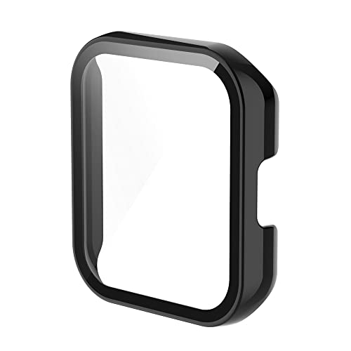 KINOEHOO Schutzhülle mit Glas Displayschutz Kompatibel mit Realme watch 2 Pro Hülle Schutz Case Schutzhülle Cover.(Schwarz) von KINOEHOO