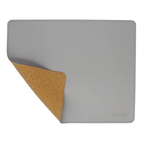 KINOPREV Leder-Mauspad – Holz-Mauspads mit genähtem Rand, rutschfestes PU-Mauspad, doppelseitiges Mauspad, wasserdichtes Gaming-Mauspad für Schreibtisch, Laptop, Büro und Zuhause, 25,9 x 21,1 cm, 1 KINOPREV Leder-Mauspad – Holz-Mauspads mit genähtem Rand, rutschfestes PU-Mauspad, doppelseitiges Mauspad, wasserdichtes Gaming-Mauspad für Schreibtisch, Laptop, Büro und Zuhause, 25,9 x 21,1 cm, 1 von KINOPREV