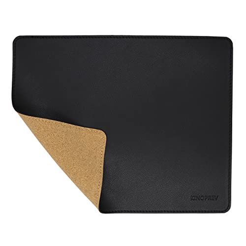 KINOPREV Leder-Mauspad – Holz-Mauspads mit genähtem Rand, rutschfestes PU-Mauspad, doppelseitiges Mauspad, wasserdichtes Gaming-Mauspad für Schreibtisch, Laptop, Büro und Zuhause, 25,9 x 21,1 cm, 1 KINOPREV Leder-Mauspad – Holz-Mauspads mit genähtem Rand, rutschfestes PU-Mauspad, doppelseitiges Mauspad, wasserdichtes Gaming-Mauspad für Schreibtisch, Laptop, Büro und Zuhause, 25,9 x 21,1 cm, 1 von KINOPREV