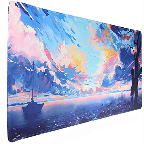 KINPLE Erweitertes großes Mauspad, Gaming-Mauspad, volle Schreibtisch-Tastatur, Mauspad, XXL Bigmouse Pad mit Anime, wasserdicht und rutschfest, für Büro-Schreibtisch-Dekoration (35,4 x 15,75 x 0,1 KINPLE Erweitertes großes Mauspad, Gaming-Mauspad, volle Schreibtisch-Tastatur, Mauspad, XXL Bigmouse Pad mit Anime, wasserdicht und rutschfest, für Büro-Schreibtisch-Dekoration (35,4 x 15,75 x 0,1 von KINPLE