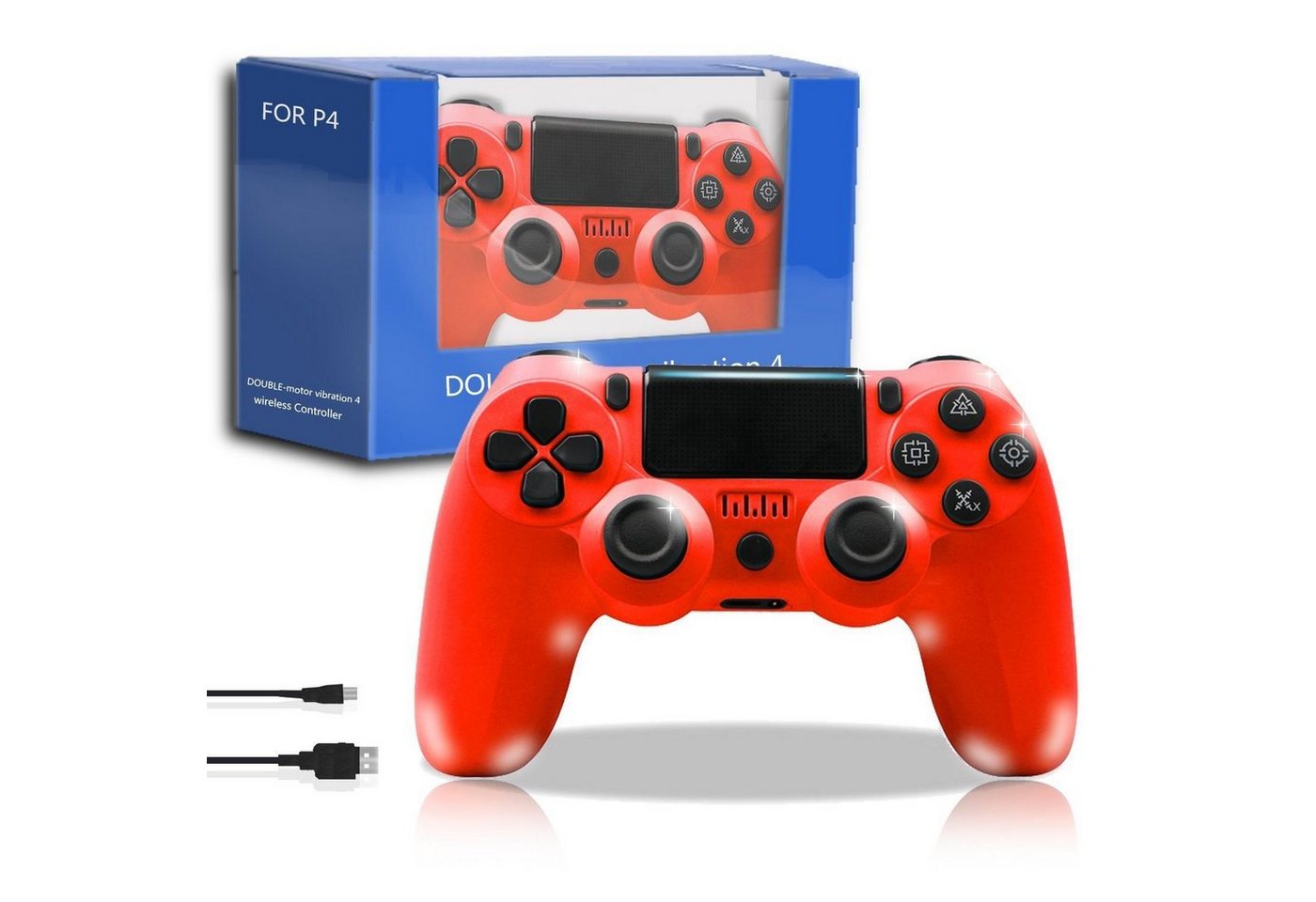 KINSI Gamepad,Game Controller, Wireless Controller für PS4,600mAh PlayStation 4-Controller von KINSI