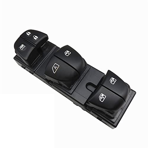 Fensterschalter 5. White Light Electric Power Window Switch/Compatible With Nissan Qashqai/Altima/Sylphy/Tiida/X-Trail Autoteile(Red) von KIOOS
