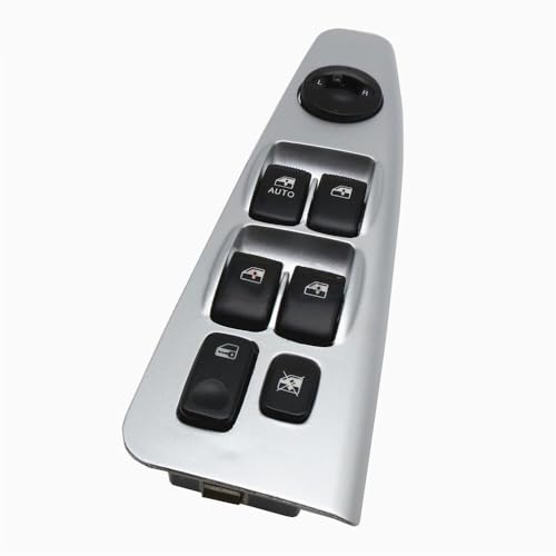 Fensterschalter 93570-2F200 935702F200. Beige Silber elektrische Stromfensterschalter Fensterschalter/Compatible With Kia Spectra Cerato 2004-2009 Autoteile(Silver) von KIOOS