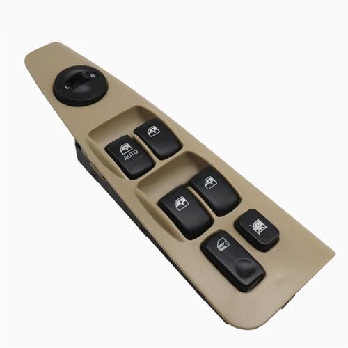 Fensterschalter 93570-2F200 935702F200. Beige Silber elektrische Stromfensterschalter Fensterschalter/Compatible With Kia Spectra Cerato 2004-2009 Autoteile(Yellow) von KIOOS