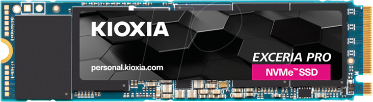 LSE10Z001TG8 - KIOXIA EXCERIA PRO NVMe-SSD, 1 TB, M.2 PCIe 4.0 von KIOXIA